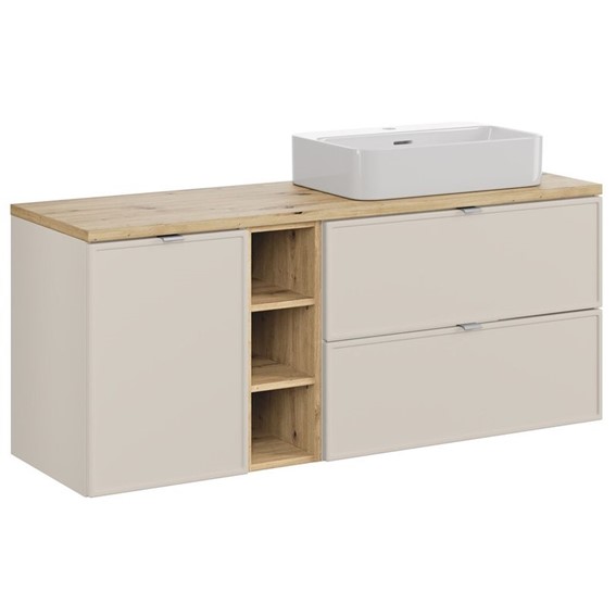 Zestaw Meblowy TRUST 140cm Kaszmirowy Mat/Dąb Artisan