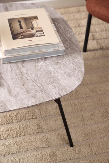 Stolik Kawowy CARACAS 90x90cm Szary