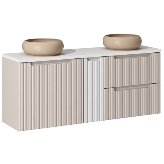 Zestaw Meblowy WIKI 140cm Kaszmirowy Mat/Biały Mat