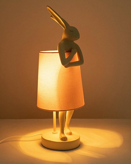 Lampa Stołowa RABBIT PEACH 50cm Brzoskwiniowy