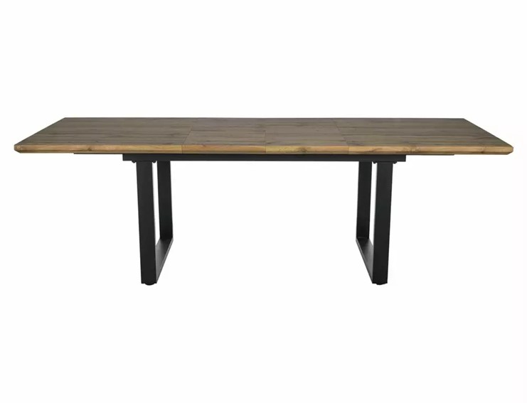 Stół UMBERTO II (160-240)x90 Czarny/Dąb Artisan