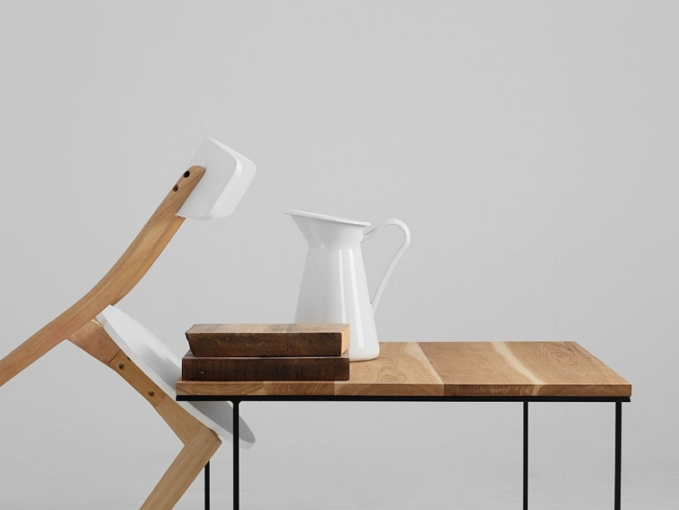 Stół kawowy WALT SOLID WOOD 100×100