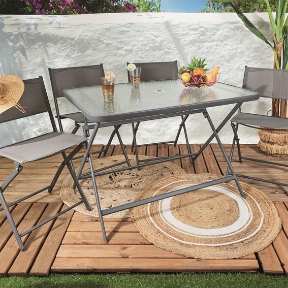 Stół FORMENTERA 110x75cm Szary