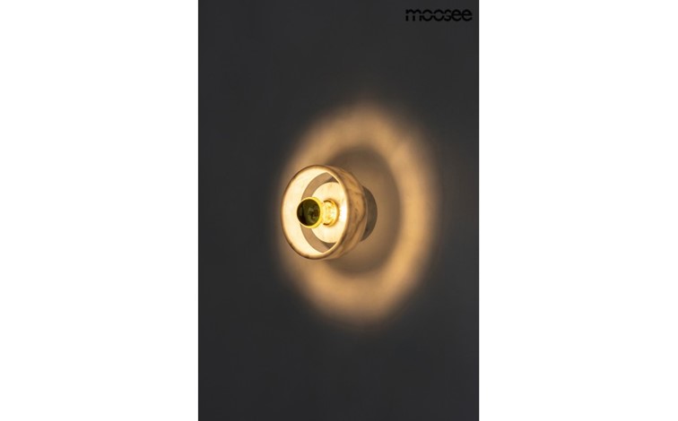 Lampa Ścienna ARCO Biały/Złoty