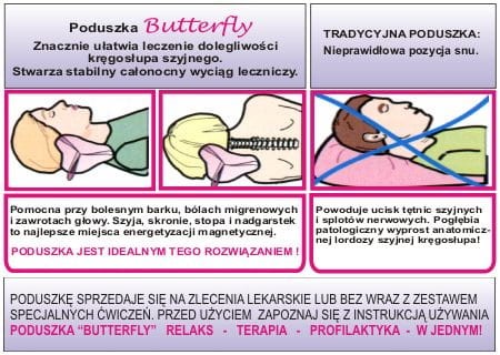Poduszka Ortopedyczna ORT BUTTERFLY Magnetyczna