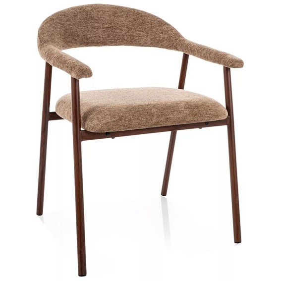 Krzesło LAGOS D Raven Latte/Orzech