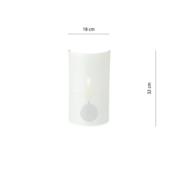 Kinkiet ASTON K1 Biały/Złoty