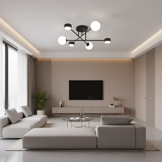 Lampa Sufitowa HOLON 6 Czarny