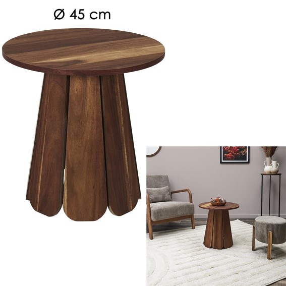 Stolik Boczny WILL Fi45cm Orzech