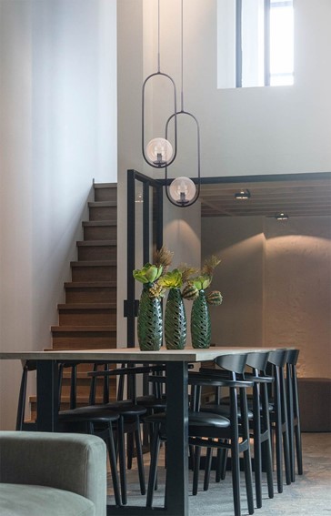 Lampa Wisząca VENTA K-5120 Czarny/Bursztynowy