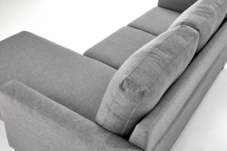 Sofa z Podnóżkiem GERSON Popielaty