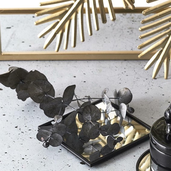 Podstawka Lustrzana Kwadratowa Czarny