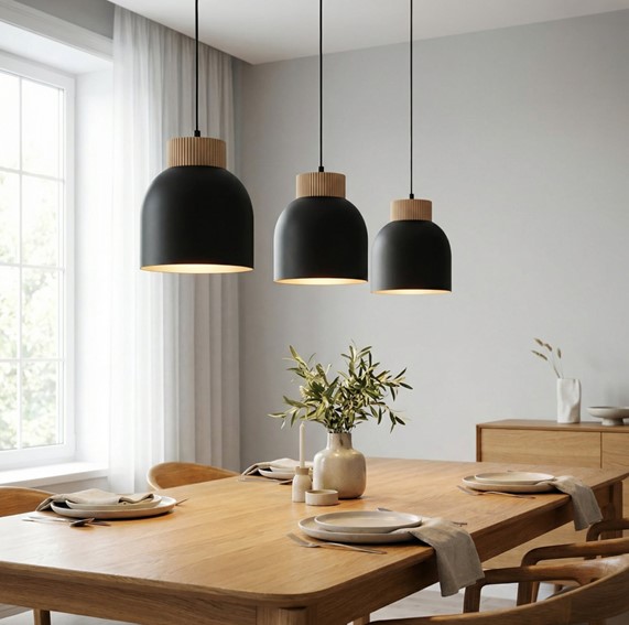 Lampa Wisząca VIGO 3 Czarny