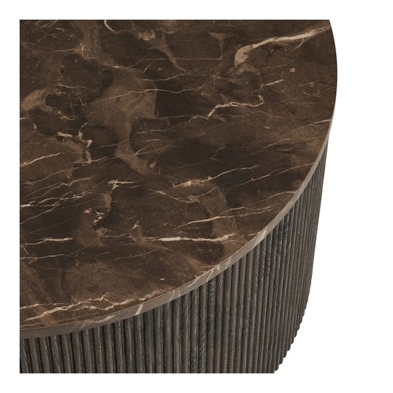 Stolik Kawowy ROTA fi80 Brązowy