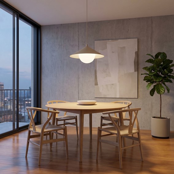 Lampa Wisząca MONO 1S Beżowy/Opal