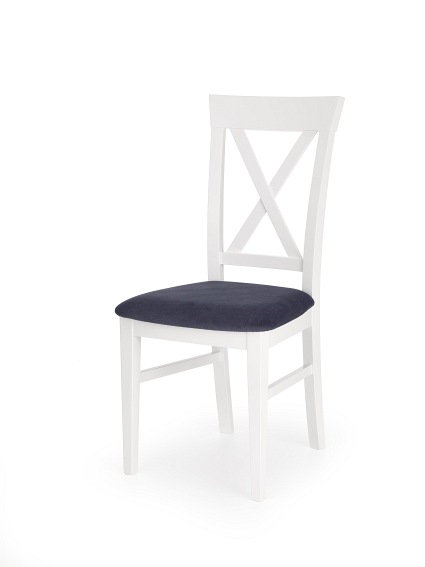 Krzesło BERGAMO  biało-granatowe