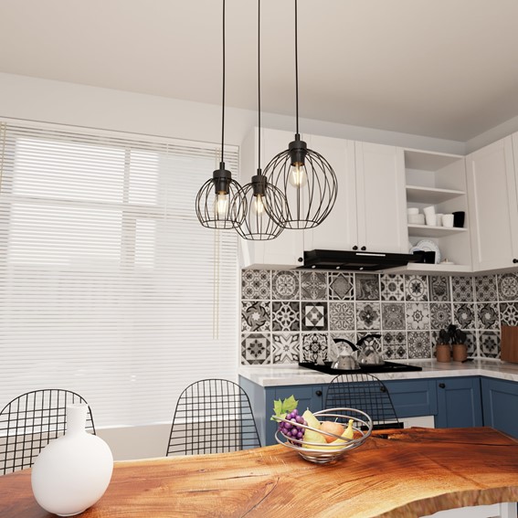 Lampa Wisząca NANDO 3 PREMIUM Czarny