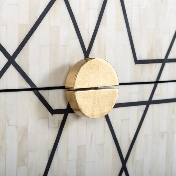 Szafka Nocna NOVAS Czarny/Biały