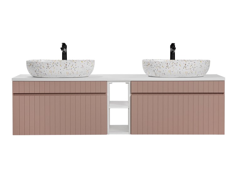 Zestaw Mebli Łazienkowych ICR B LILI-MW21 81-01 180cm Różowy/Biały