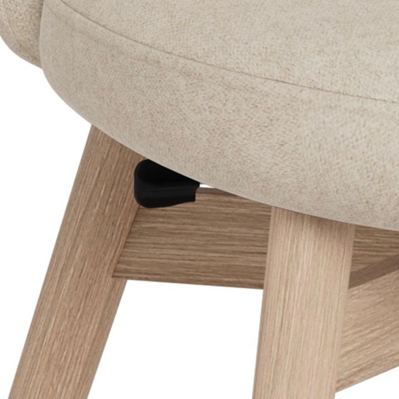 Krzesło JOY Beżowy/Dąb Bielony