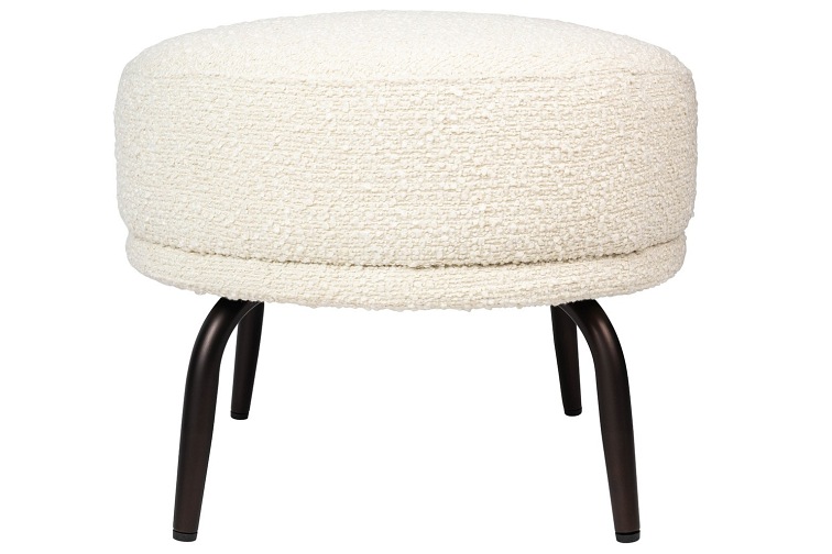 Fotel z Podnóżkiem Teddy Grand 91x77x114 Beżowy