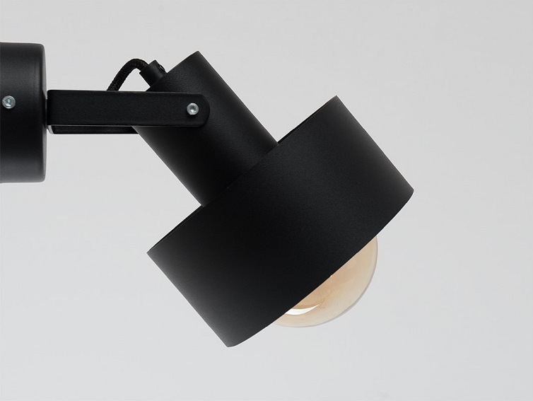 Lampa ścienna FAY WALL PLUS – czarny