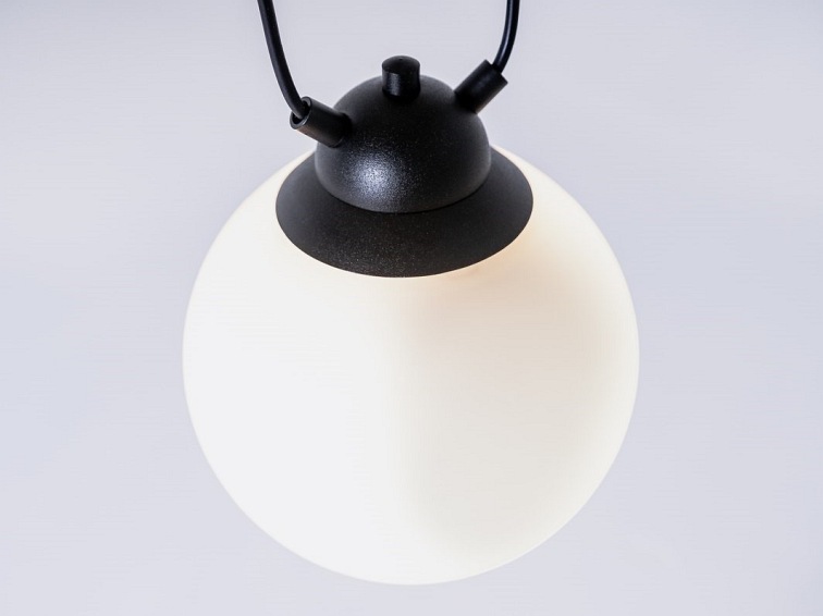 Lampa Wisząca GLASS 1 Czarny