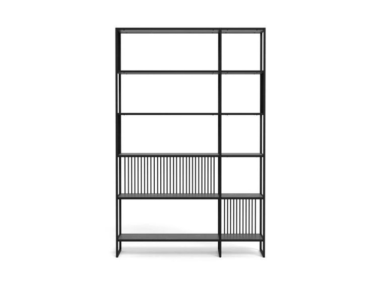 Regał STRINGTON 120 cm Czarny