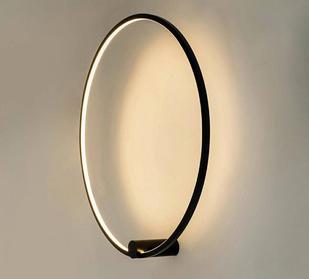 Lampa Ścienna HOOP 60 Czarny