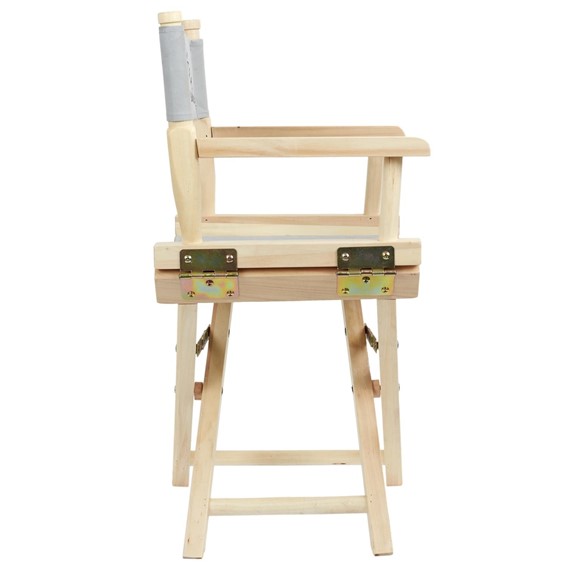 Krzesło Dziecięce Reżyserskie Składane Szary