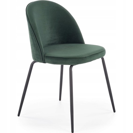 Krzesło K314 Czarny/Ciemny Zielony
