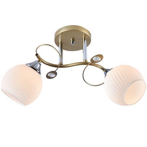 Żyrandol GOLDIO 2 Biały/Złoty