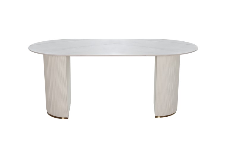 Stół MODIG M95 180x90 Biały/Złoty