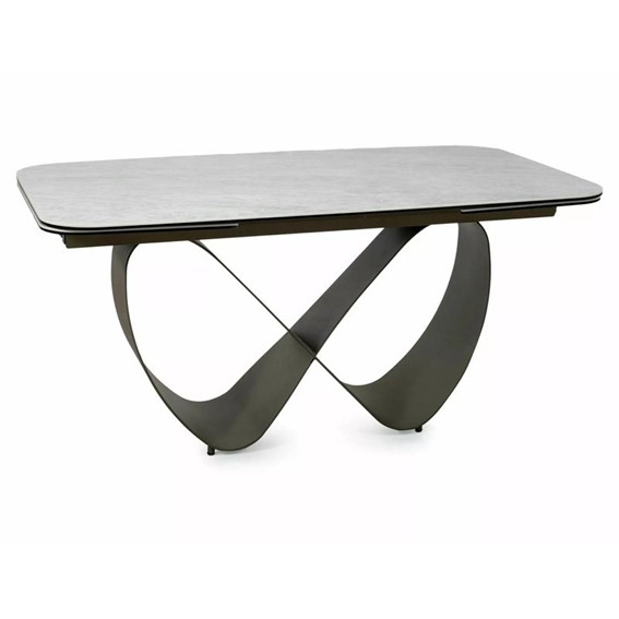 Stół Rozkładany INFINITY Ceramic (240-160)x95cm Beż Mat/Miedziany