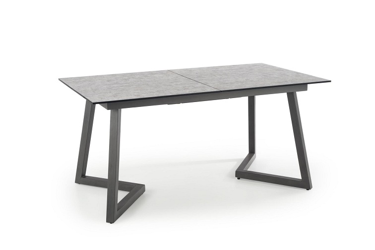 Stół Rozkładany Tiziano 90x160 Czarny/Jasny Popiel