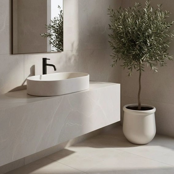 Umywalka Nablatowa NADIA 60 Beżowy