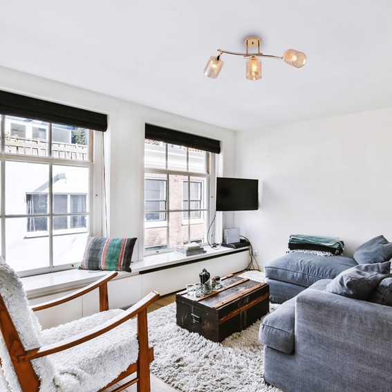 Żyrandol BENTA 3 Czarny/Bursztynowy