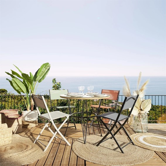 Krzesło Składane ELBA Beżowy