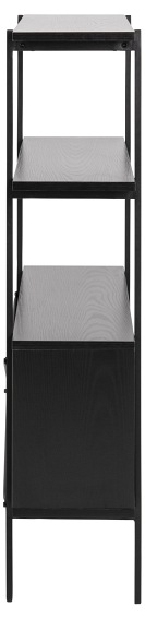 Regał z Szafką Angus 27x94x114 Czarny