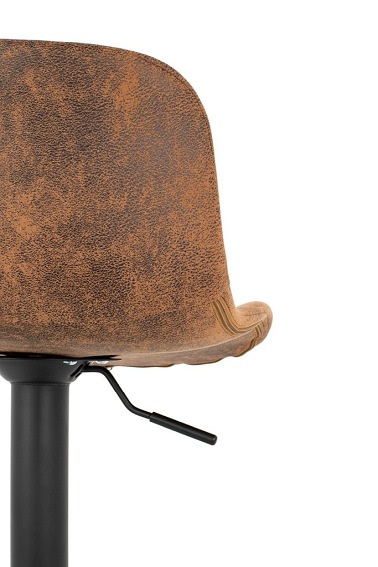 Krzesło Barowe Regulowane STOR PU Brązowy