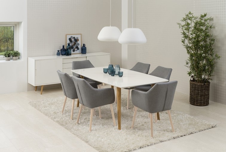 Krzesło NORA Szary Jasny