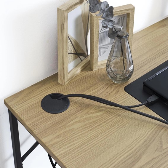 Biurko Link Naturalny/Czarny