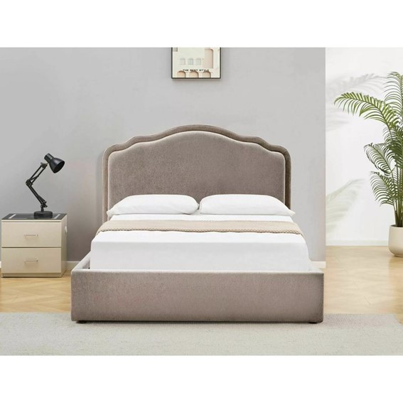 Łóżko FLORENCJA Raven 160x200cm Ciemny Beżowy