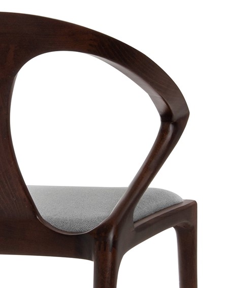 Krzesło INEZ Orzech/Szare