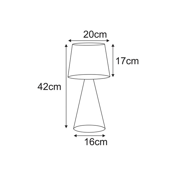 Lampa Stołowa LIVIA K-5816 Beż