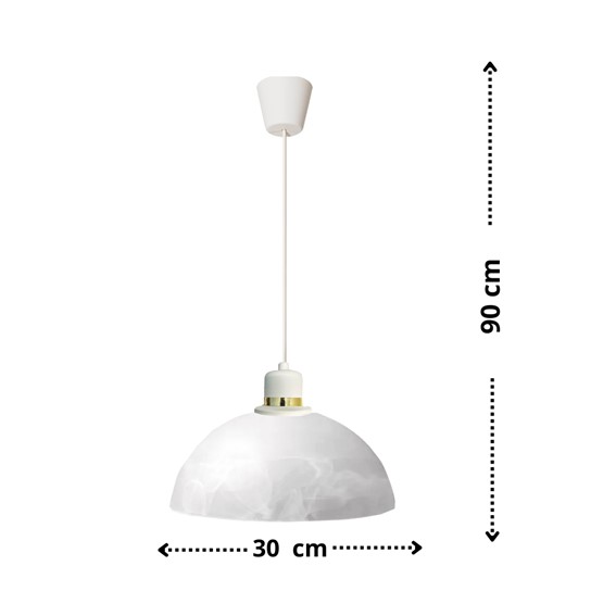 Lampa Wisząca PALACIA 1B Biały