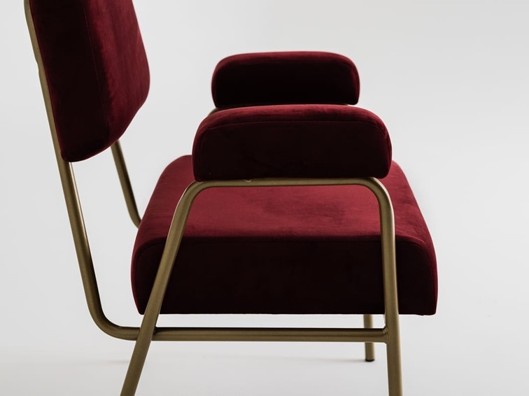 Fotel SIMPLE Figa/Złoty