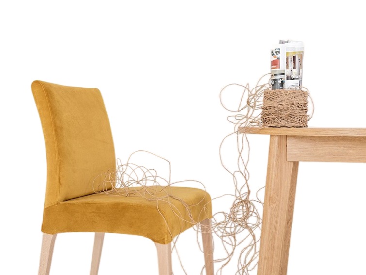 Krzesło Diana 45x58x93 Marakuja/Naturalny