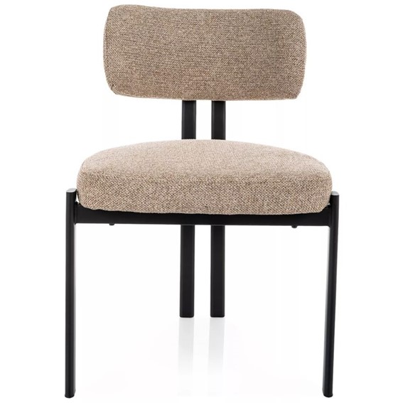 Krzesło MISAKI Beż/Czarny Mat