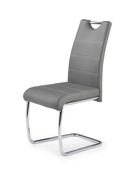 Krzesło K211 Chrom/Popiel Ekoskóra